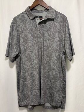 Bobby Jones‎ Performance Golf Polo Gray Print Large
